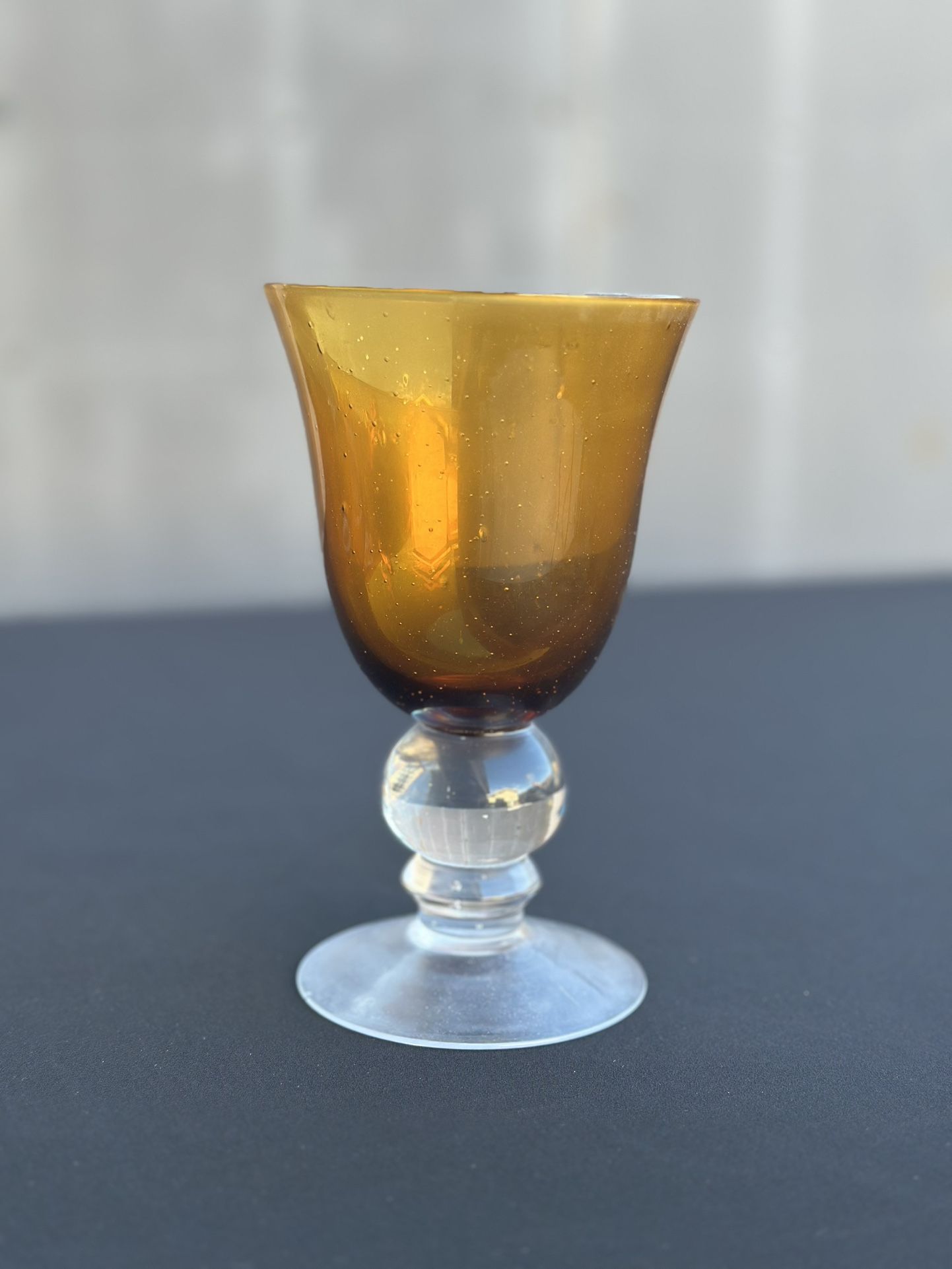 Vintage Bronze Wine Glass