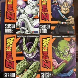 Dragon Ball Z Digitally Remastered Box Sets Seasons 3,4,5, And 7