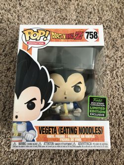 Funko Pop Vinyl - Dragonball Z - Vegeta Eating Noddles 🍜 (ECCC Shared Exclusive) 🐉 💥
