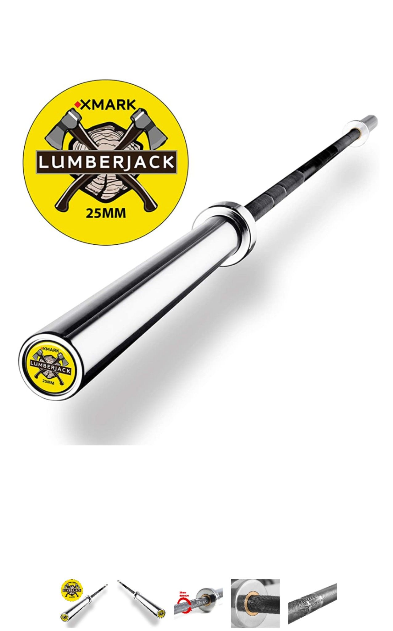 Lumberjack OLYMPIC BARBELL--25mm grip