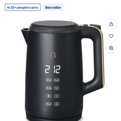 Drew Barrymore Black Electric Tea Kettle 