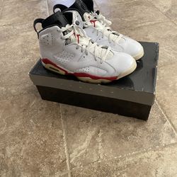Red And White Jordan 6 Sz 12