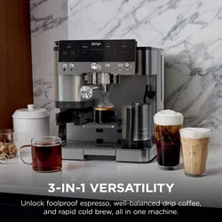Ninja Luxe Café Premier Series 3-in-1 Espresso, Coffee and Cold Brew Machine
