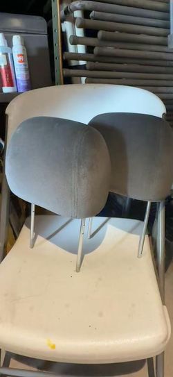Headrests 2007-2013 GMC Sierra Chevrolet Silverado Front Seat Headrests Pair OEM Gray Cloth