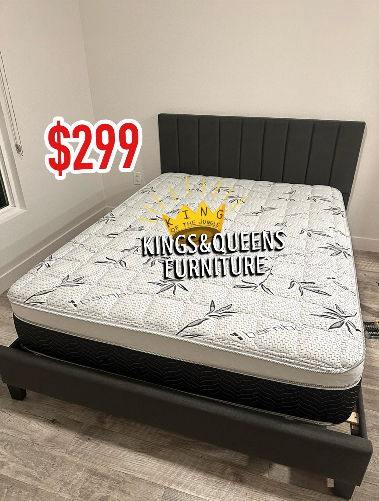 New Queen Bed Frame And Mattress 