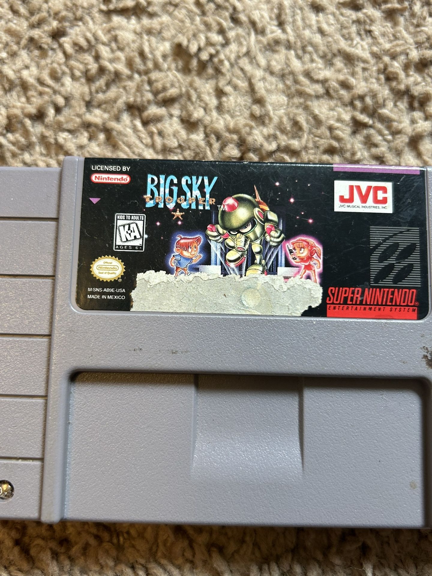 Big Sky Troopers SNES