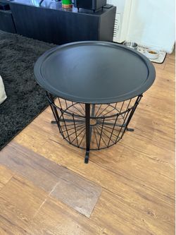 Round Storage Table
