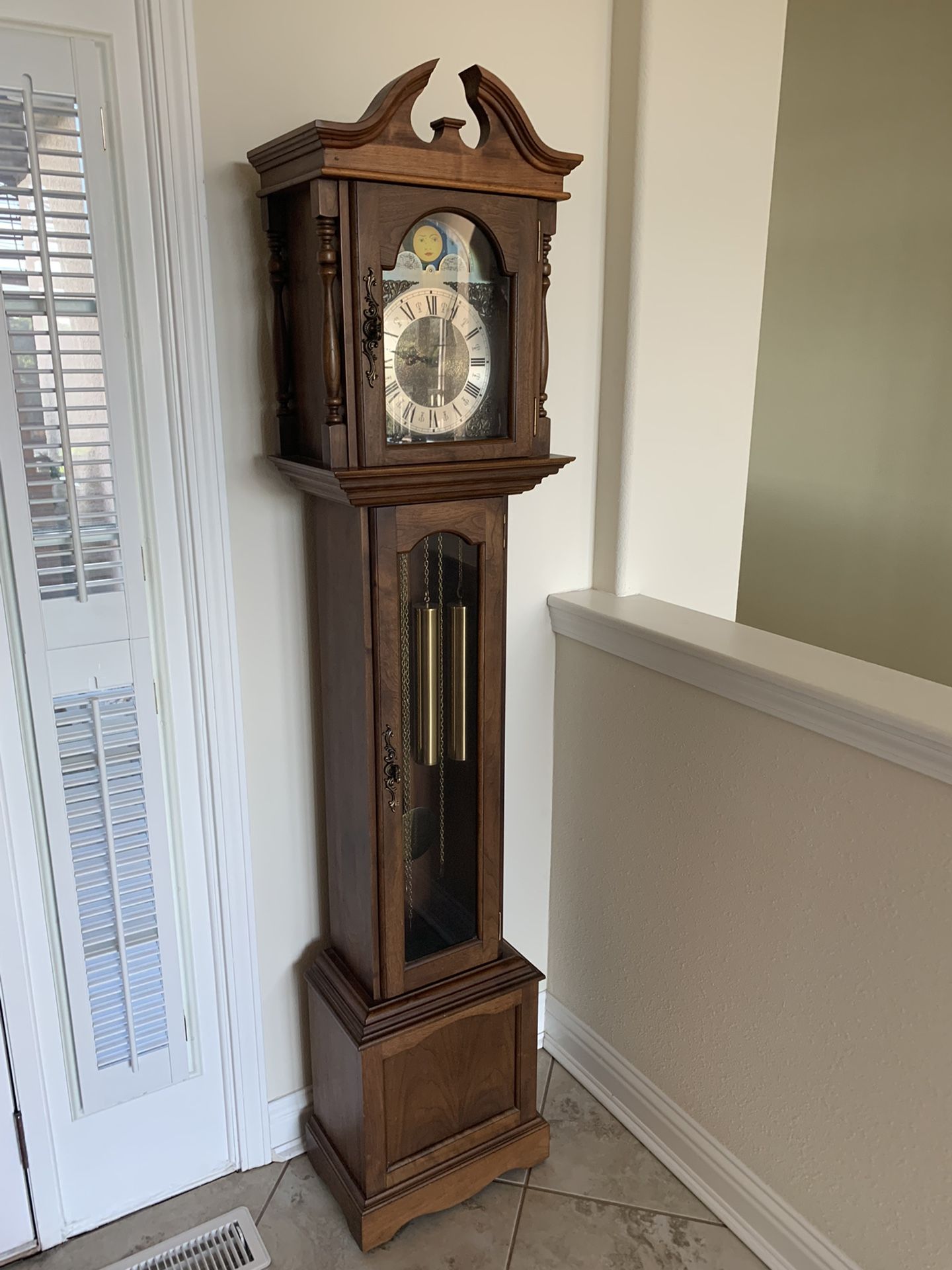 Emperor Black Walnut Grandfather Clock