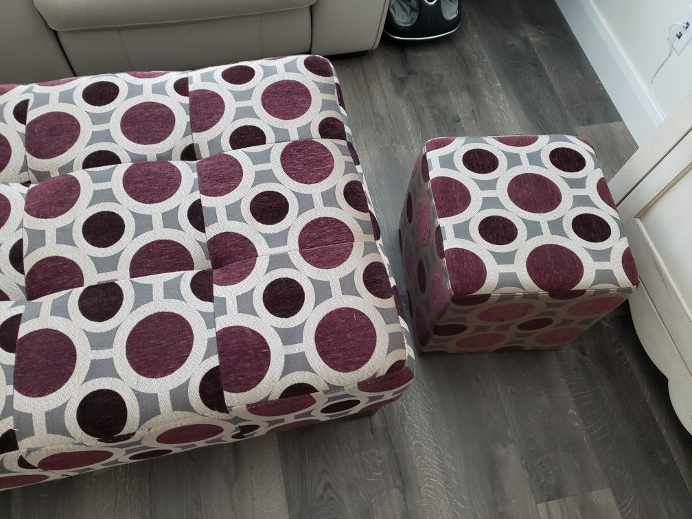 Ottomans with small ottoman
