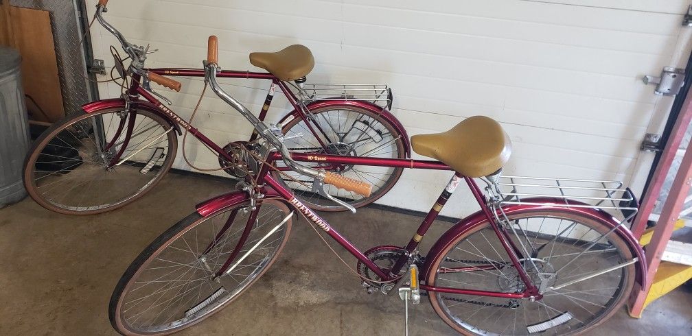 Murphy Brentwood 10 Speed Bicycles Matching Pair