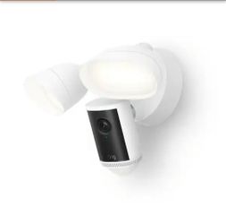 Floodlight Cam Pro Wired (2nd Gen) - Retinal 4K Security Camera, 10x Enhanced Zoom, Motion-Activated Floodlights, White