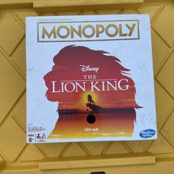 Monopoly The Lion King Board Game 
