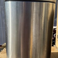 Small Metal Trash Can 