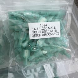 16-14 awg .250 Male Fully Insulated Quick Disconnect