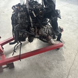 Vq35hr with transmission and wiring harness