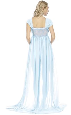 sachin and babi light blue dress Gorgeous Lace Chiffon Women Maternity Dress