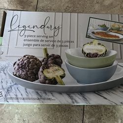 New Legendary 3 Piece Serving Set 