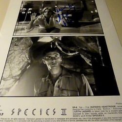 Autographs Natasha Henstridge In Species II 8x10 