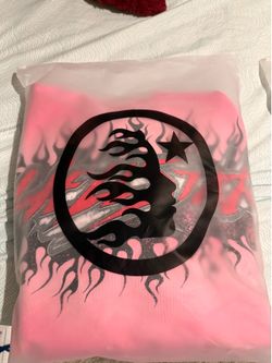 Hellstar Pink Flame Hoodie – Rare Graphic Streetwear Pullover