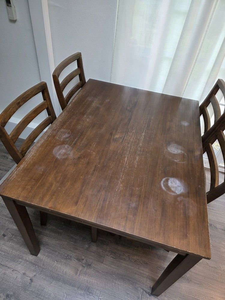 Free dining table and chairs