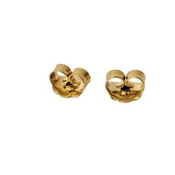 New 14k Real Yellow Gold Earbacks 