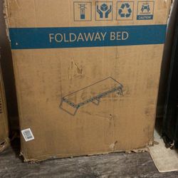 Fold Away Metal Bed W/ Mattress 