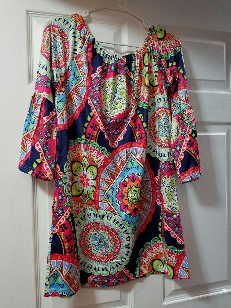 Geometric Tunic Dress