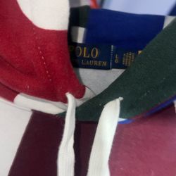 POLO RALPH LAUREN Monogram Logo Fleece Pullover Hoodie