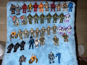 Halo mega blox mini fig and box set bundle