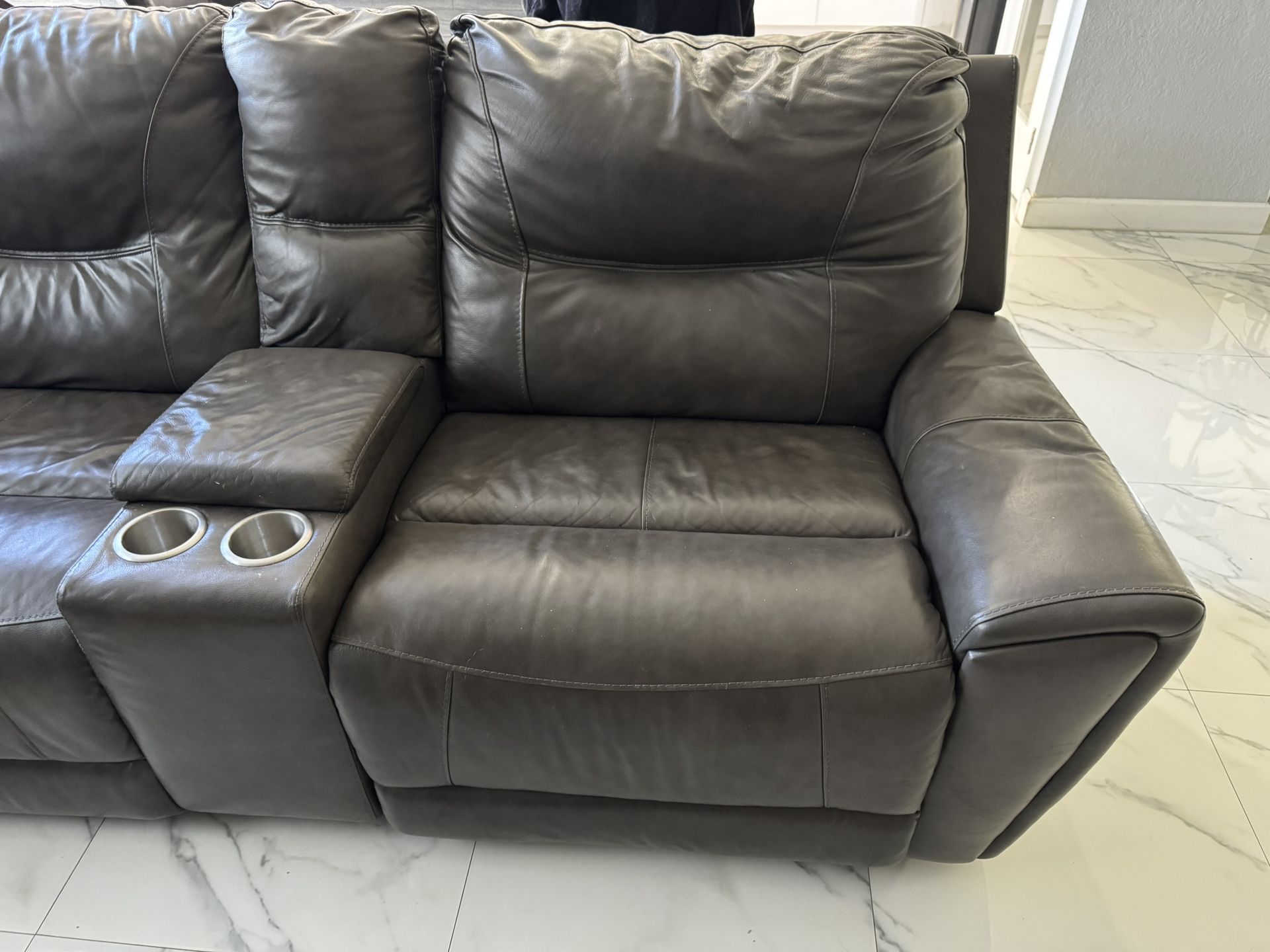 Genuine leather Recliner Sofa