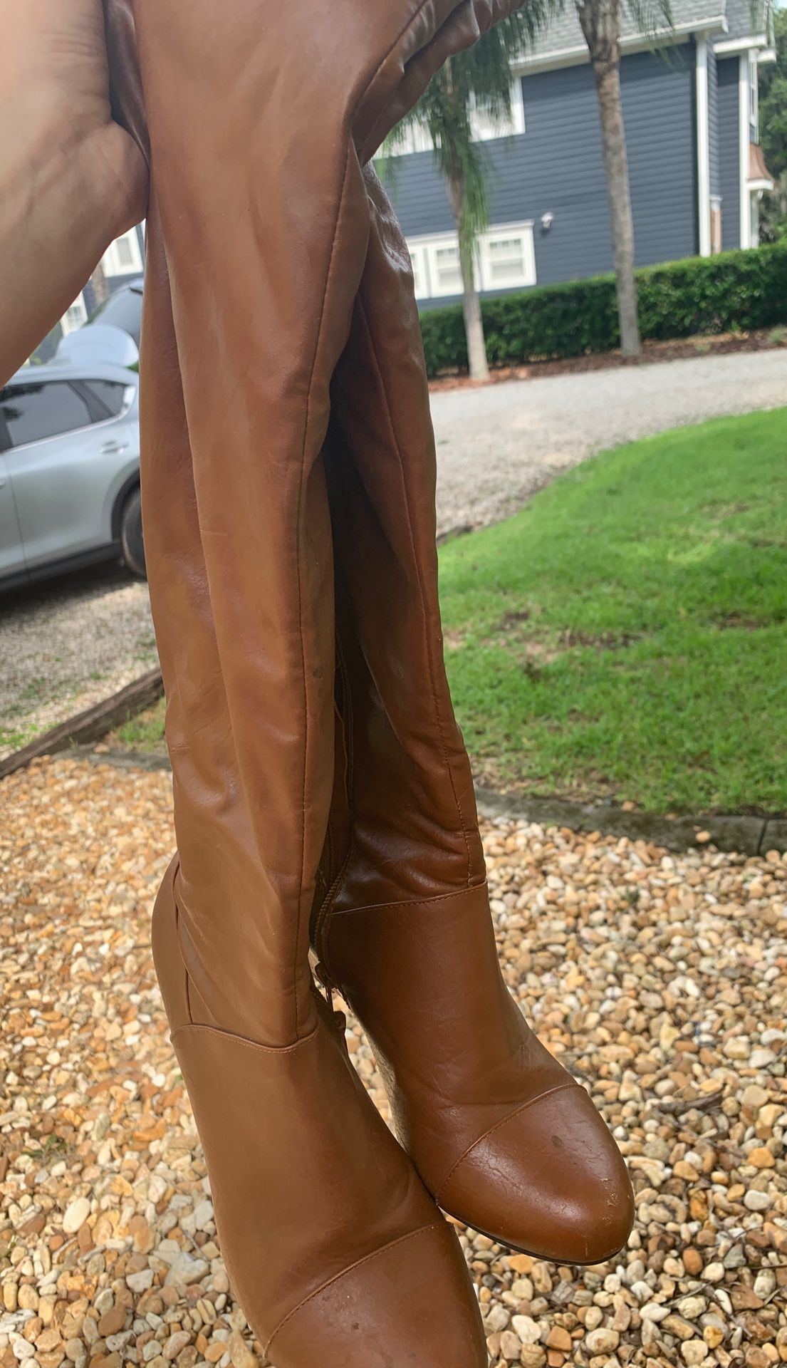 Thigh high boots size 8