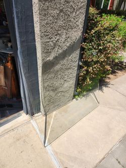 48" sq. Piece of beveled glass table top