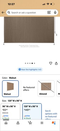 Outdoor screen roller