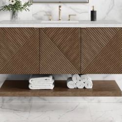 MARCELLO 48" SINGLE VANITY IN CHESTNUT