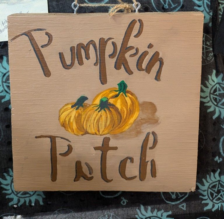 Handmade Pumpkin Patch Sign