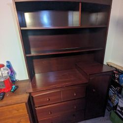 Kids Dresser With Bookshelf