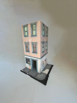 Three 1/6 Scale Miniature City Building Sections