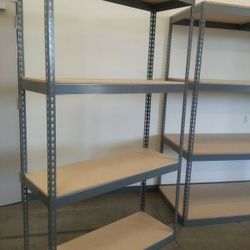 Garage Shelving and Boltless Warehouse Storage Rack 48 in W x 18 in D