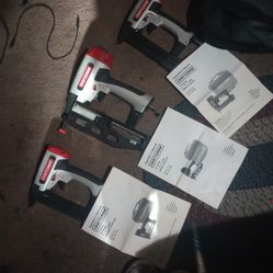 Craftsman 18 gauge pneumatic crown stapler, brad nailer and 16 gauge finish nailer