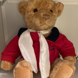 Vintage Lands End Authentic Gund Bear Plush Brown Teddy Bear Original Toy Brown 1990s Animal Collectible Rare Eyes Gift