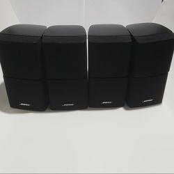 4 BOSE  DOUBLE DUAL CUBE LIFE STYLE ACOUSTIMASS SURROUND SPEAKERS  