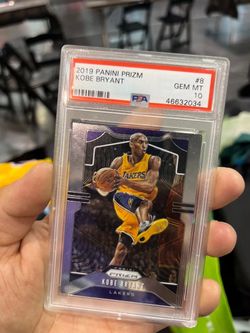 2019 Panini Prizm Kobe Bryant #8 PSA 10 Sports Card Graded Lakers