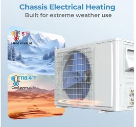 SIMOE 18000 BTU Mini Split Air Conditioner & Heater, 19 SEER2 Ductless Inverter AC with Heat Pump, 208-230V Wall-Mounted Mini Split System with Instal