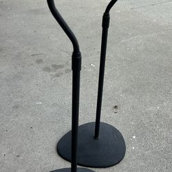 Speaker stands: adj height.  Quality Sanus  brand.   bookshelf or satellite speakers 