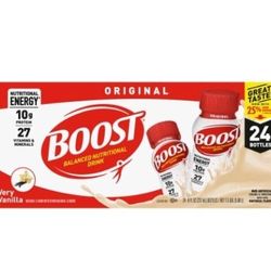 24 Pack Boost Original Very Vanilla Balanced Nutritional Drink Pack