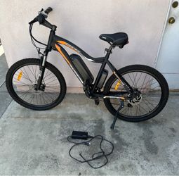E-bike electric bike and charger.  Low miles