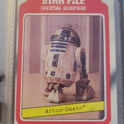 1980 Topps Star Wars Empire Strikes Back #7 Star File Official Business  Artoo-Deetoo Card
