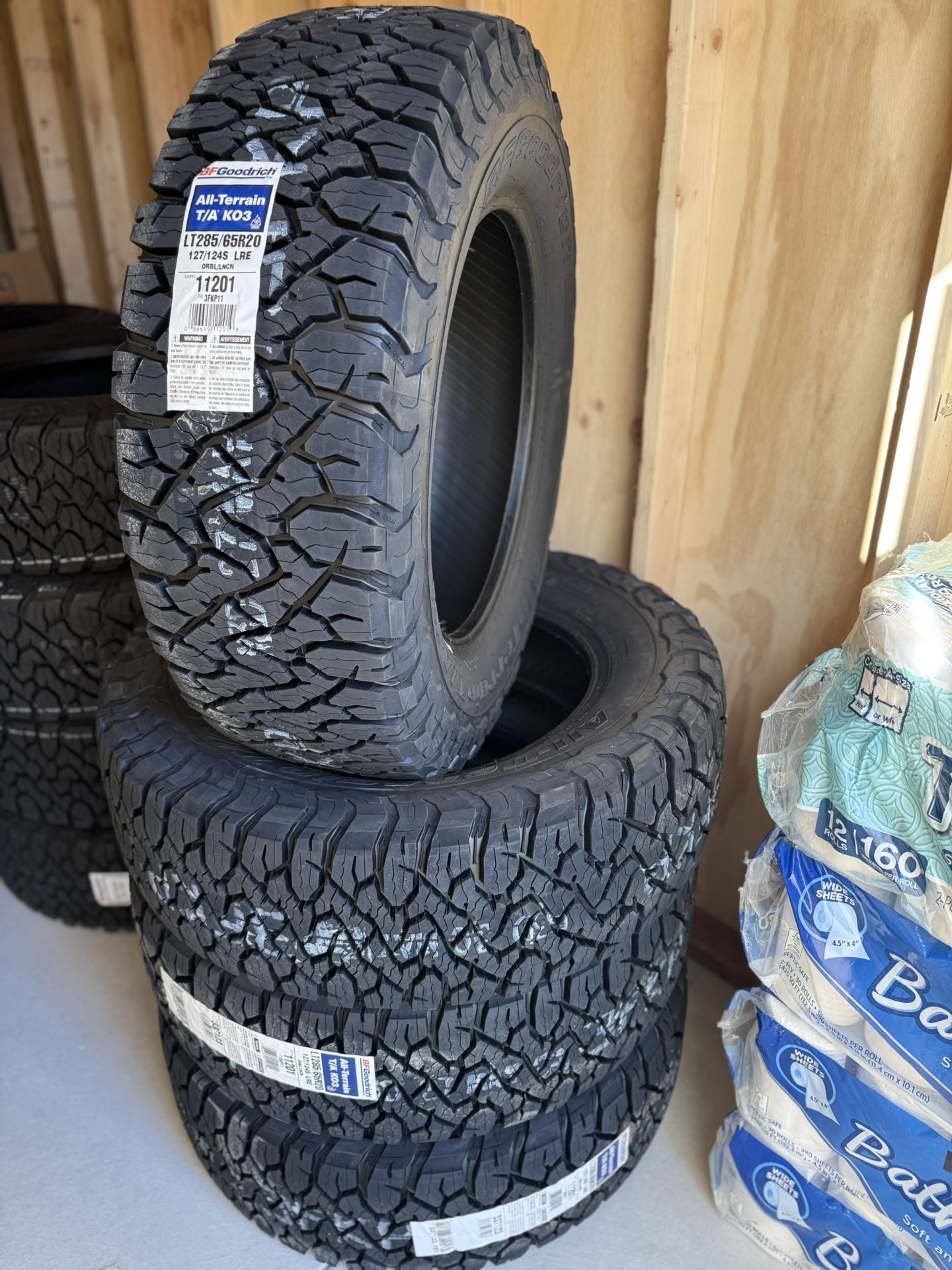 BFGOODRICH K03” LT/285/65/20”.. Load Range E. 10PLY.. $1400
