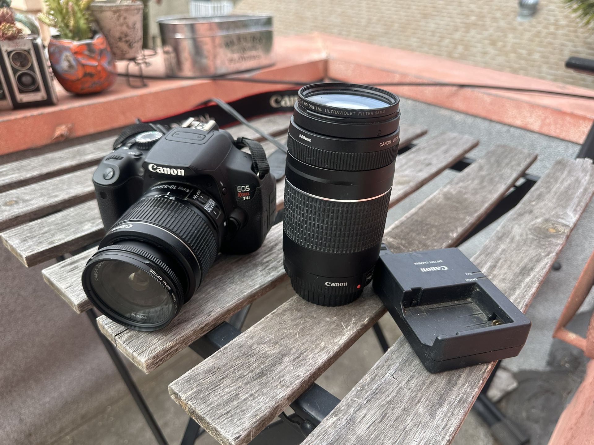 Canon Rebel T4i With 2 Lenses 