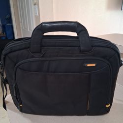 Black tablet bag